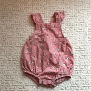Angel Dear Mini Rose Pink Corduroy Sunsuit